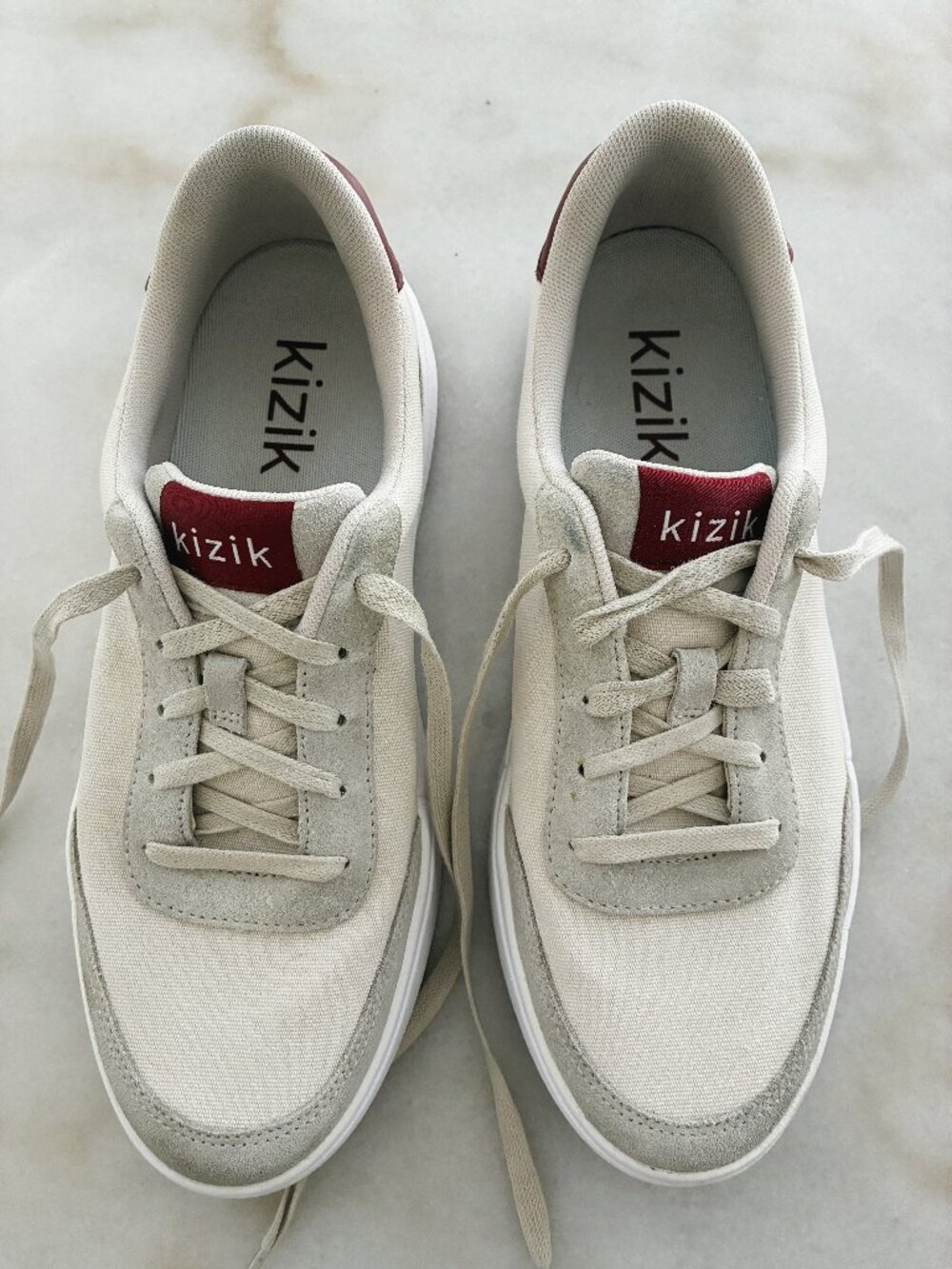Kizik Prague Hands-Free Sneakers Men’s 8.5 / Women’s 10 Eggshell Crimson DPRACR0